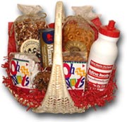 Basket with Edina Realty sport bottle